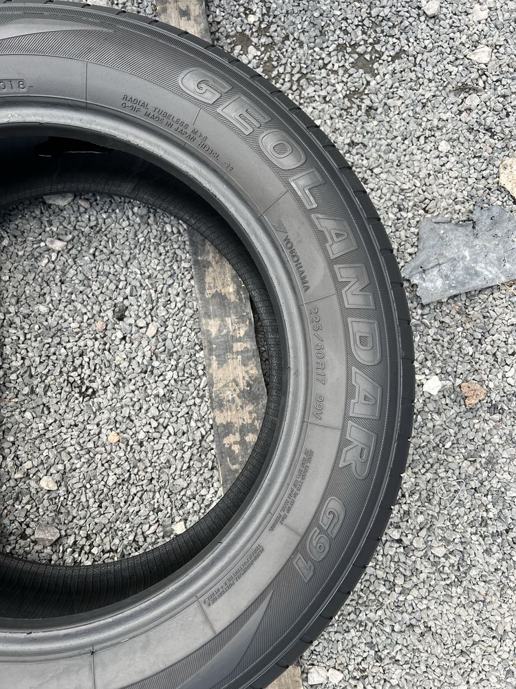Opony letnie 225/60/R17 Yokohama Geolandar G91 - 2 sztuki