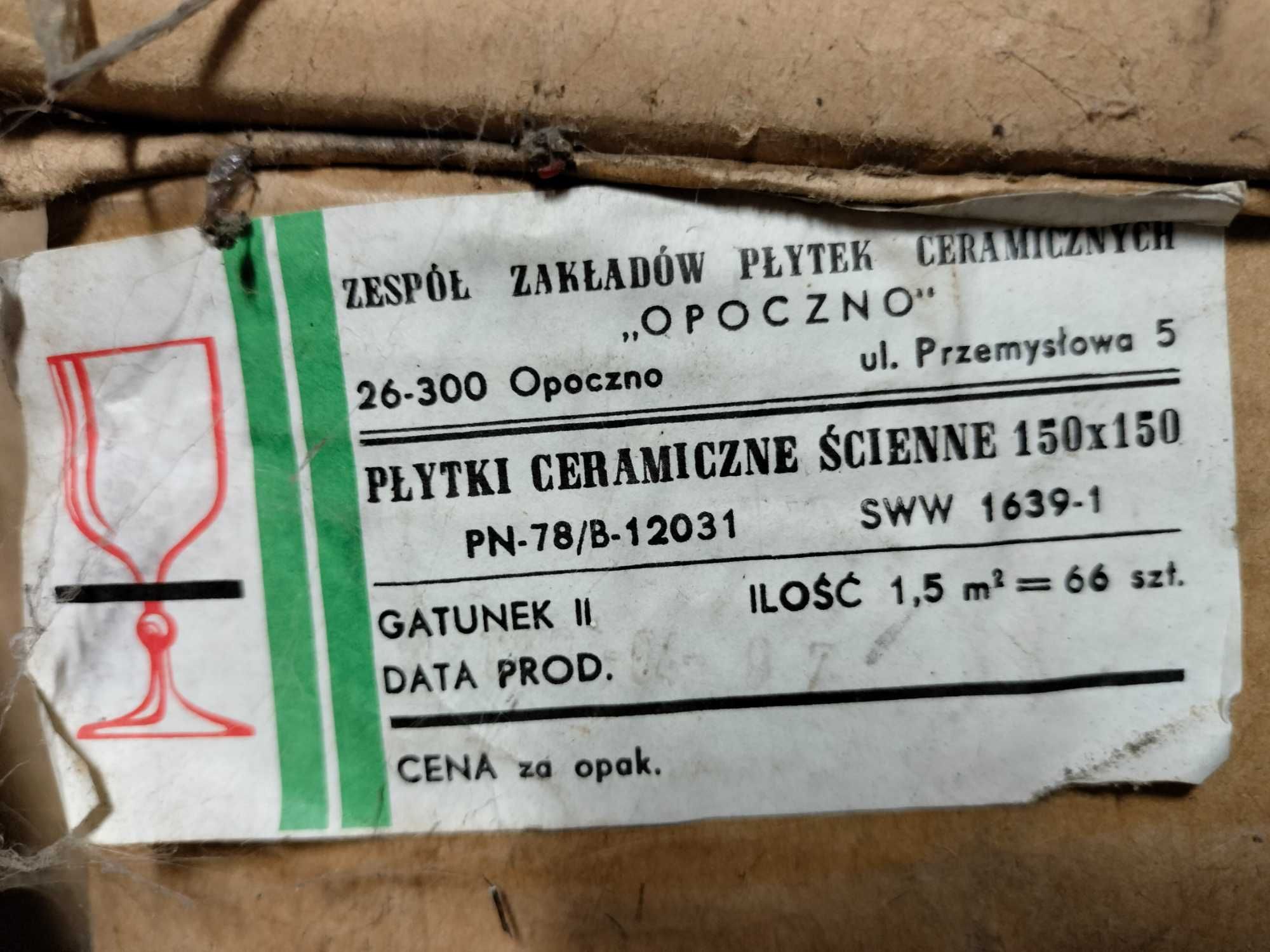 Płytka ceramiczna PRL