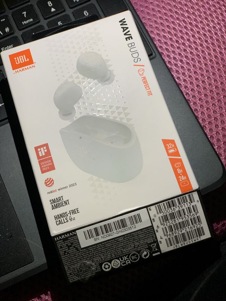 Нові Навушники JBL Wave Buds White