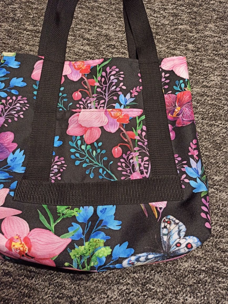 Torba Torebka Szopper Kolorowa Handmade