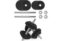 HANTLE ŻELIWNE 2x10kg regulowane gryf Talerze zestaw 20kg SZ