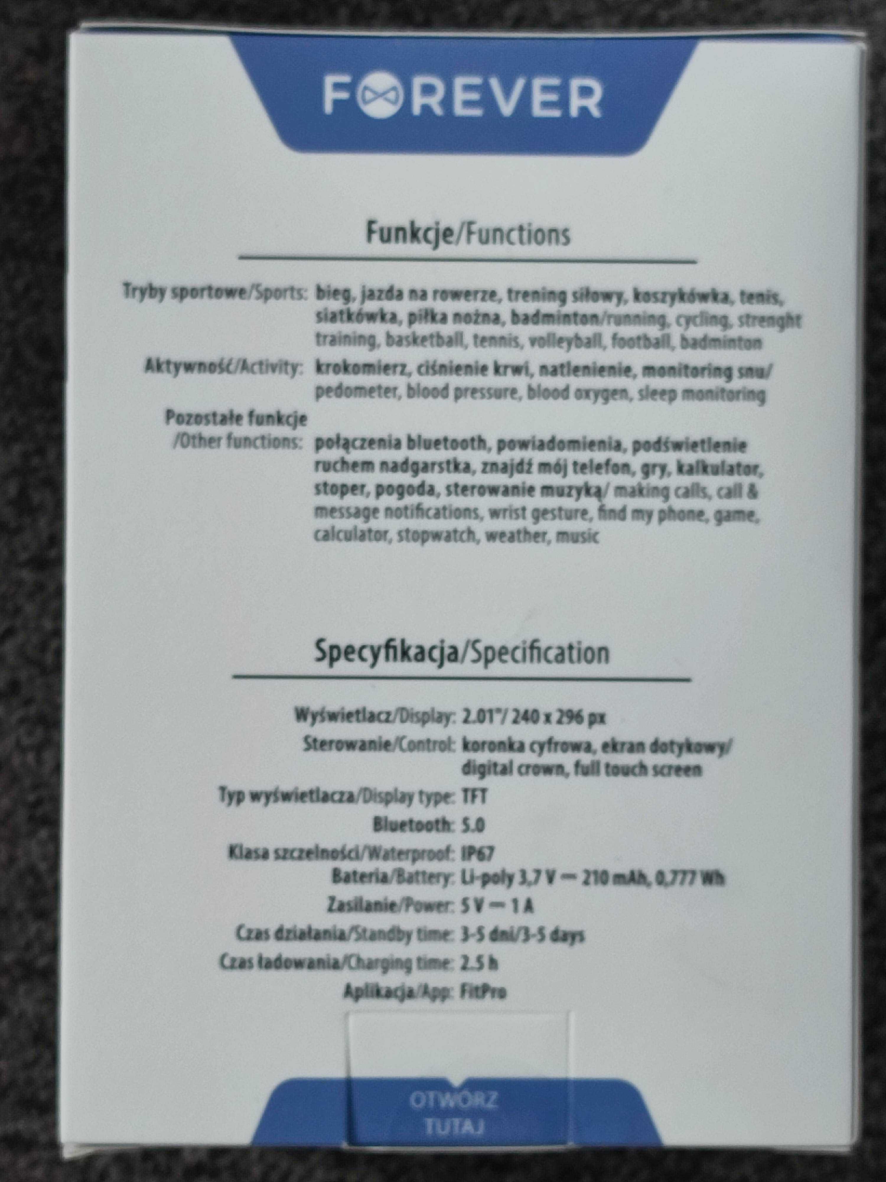 Nowy Smartwatch Forever sw-117