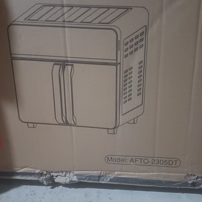 Двозонна аерофритюрниця, 23 л, XXL духовка 2200 Вт.