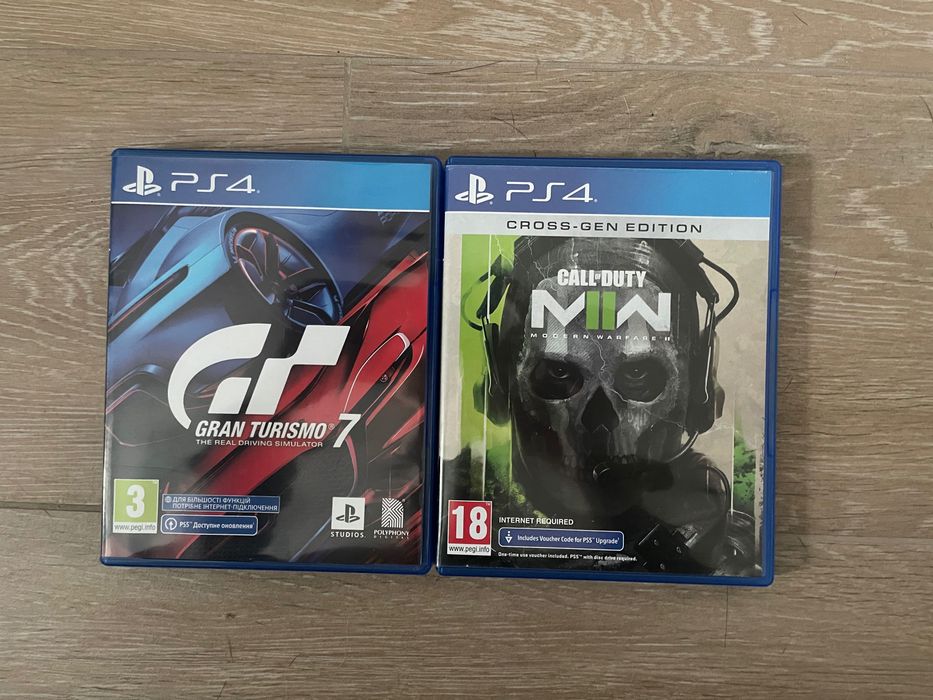 Диск Gran Turismo 7 CoD MW 2 игра ps4 ps5