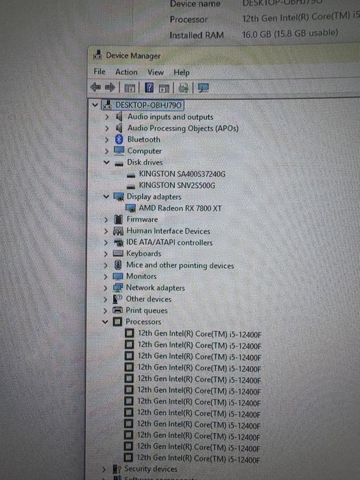 torre pc computador gaming RX 7800 CT