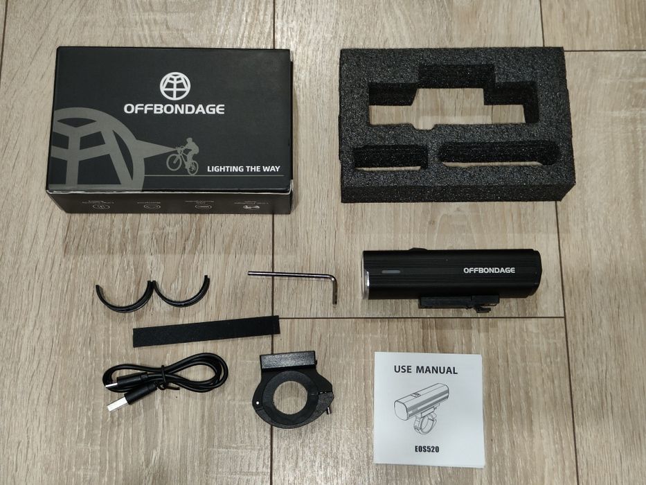 Велосипедна фара (ліхтар) OFFBONDAGE 4800 mAh з функцією Powerbank