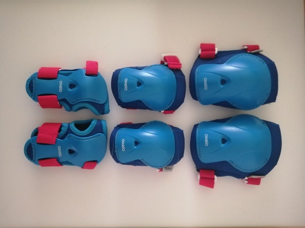 Proteções para Patins/Trotinete/Skate Criança PLAY Azul 3x2