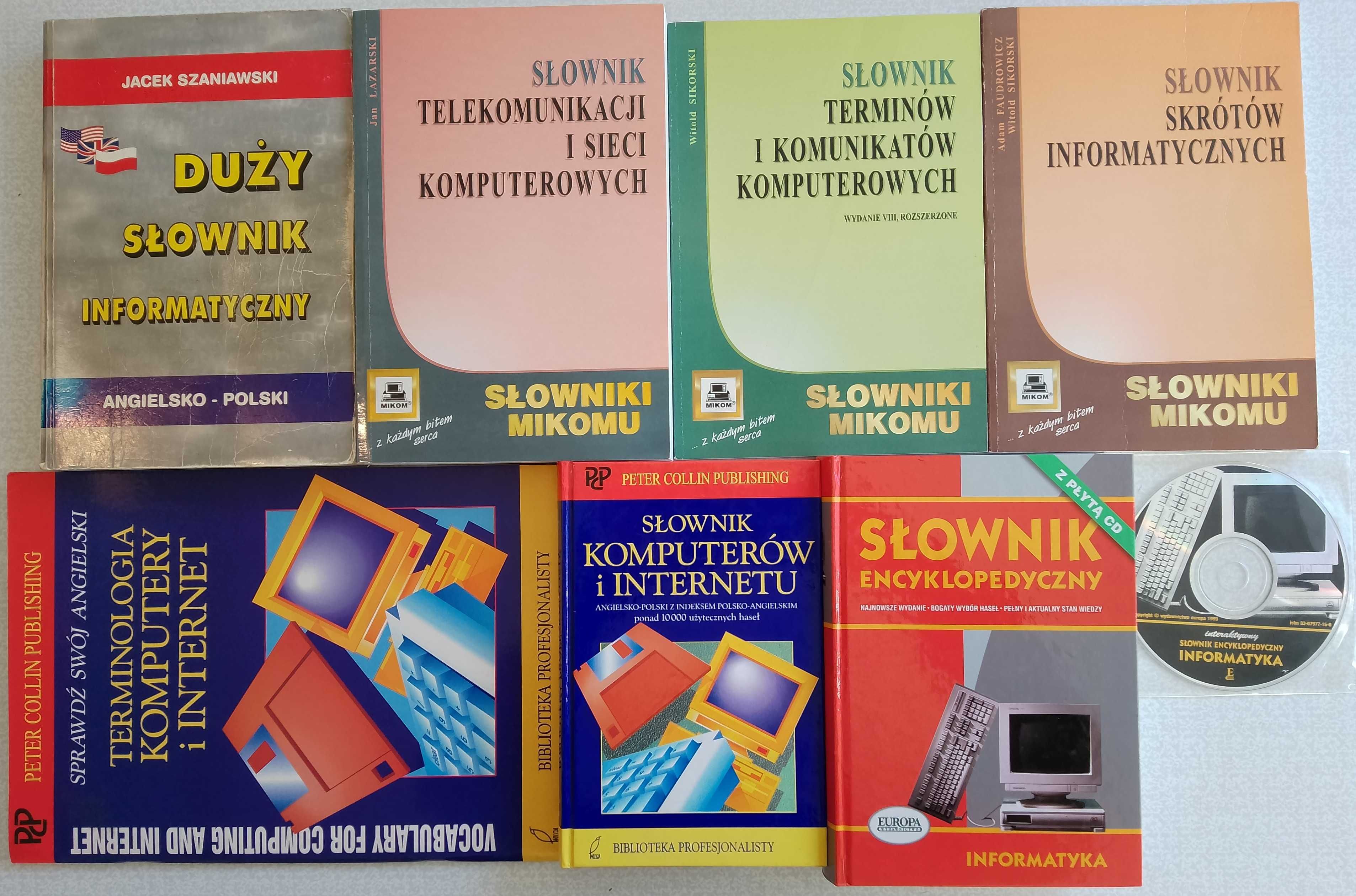 Słowniki informatyczne/komputerowe angielsko-polskie różnych autorów