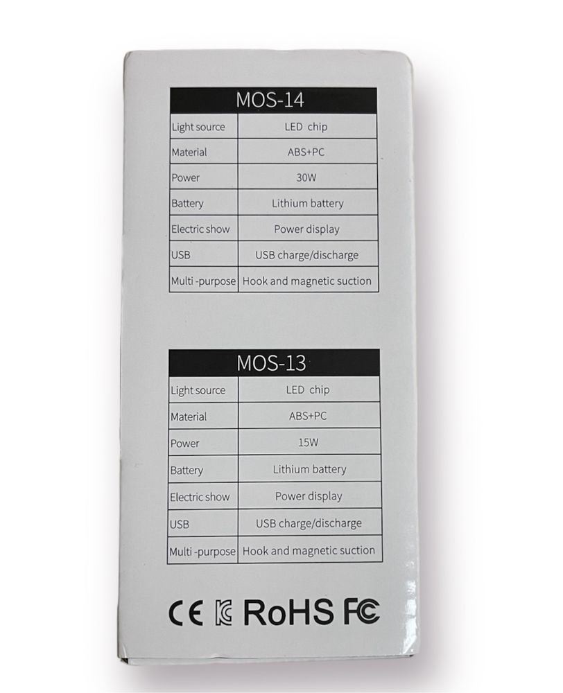 Акумуляторний ЛЕД світильник MOS 14 30вт-9900mAh LED лампа аккумулятор