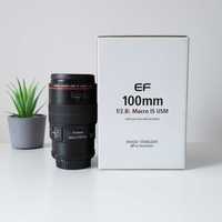 Lente Canon EF 100mm f/2.8L Macro IS USM - Nova