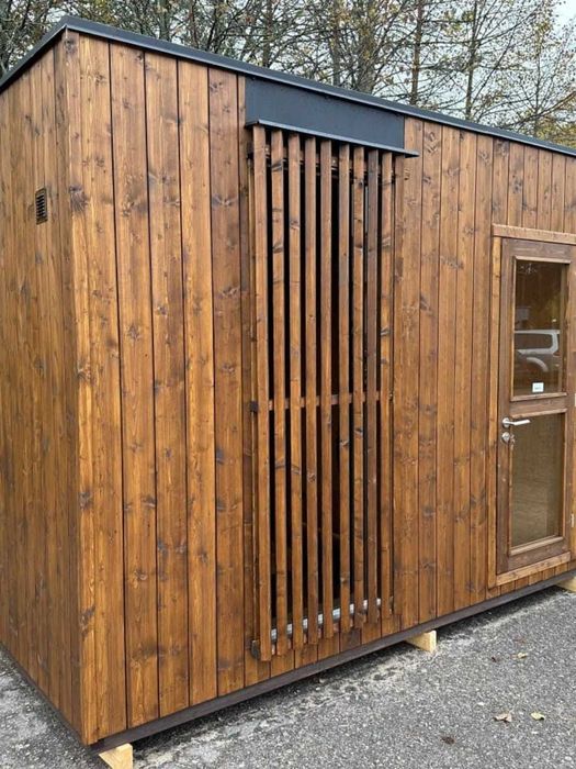 Sauna NOWOCZESNA Ocieplana Spa Ogrodowe Lipa Świerk Skandynawski