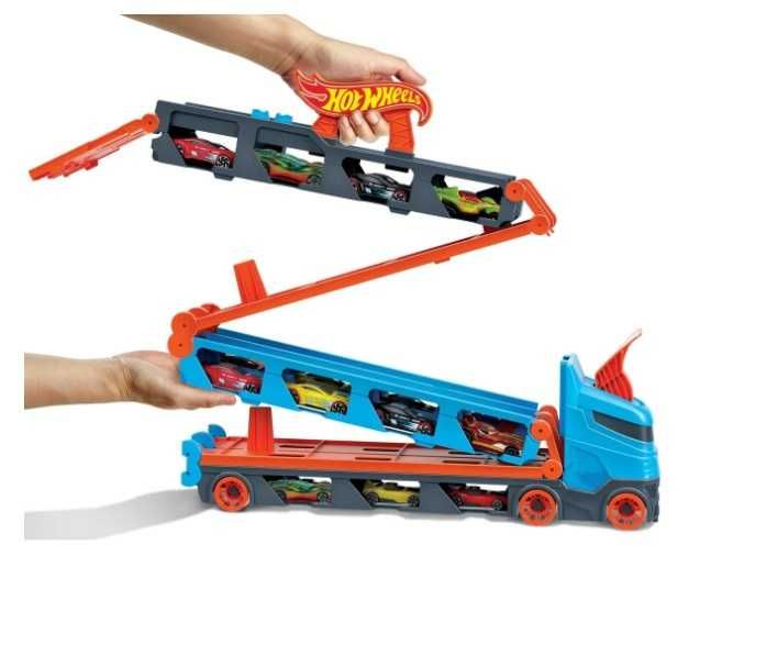 NOWY ! Transporter i tor wyścigowy  2w1 Hot Wheels HIT !