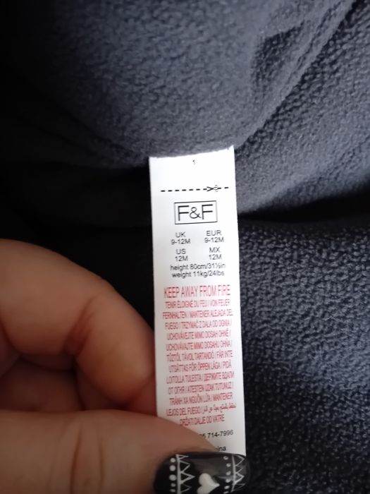 Kombinezon zimowy miś rozmiar 80