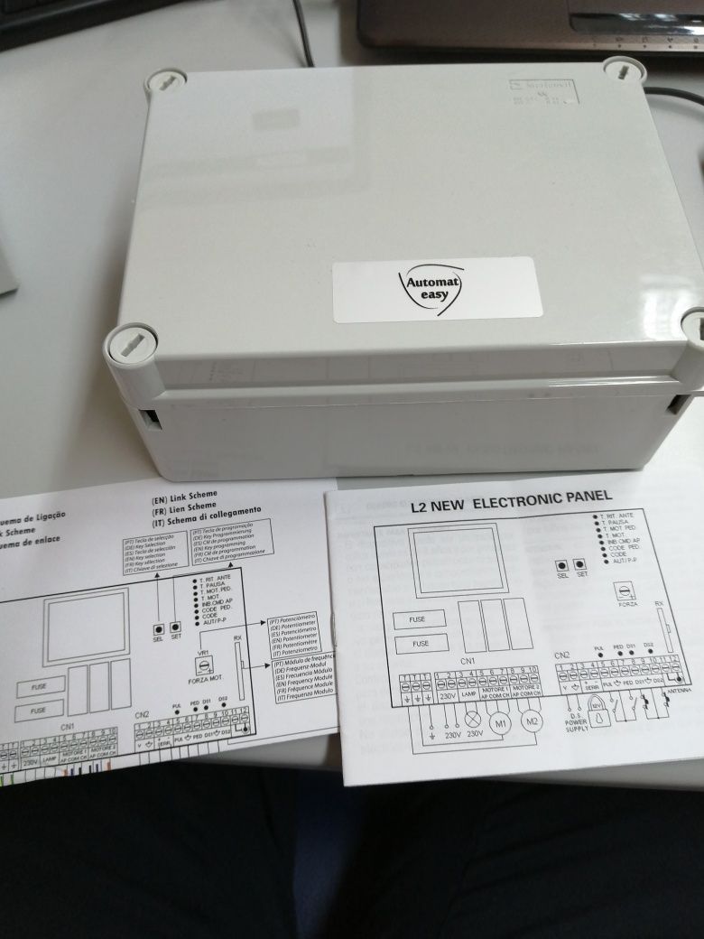 AUTOMATEASY L2 NEW SET - Central eletrónica 2 motores 230V