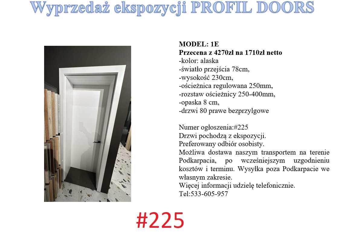 Drzwi wewnętrzne profildoors 1E 80 Prawe