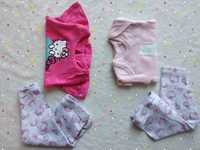 Komplet nowy Hello Kitty Lupilu 56 legginsy bluzeczka body