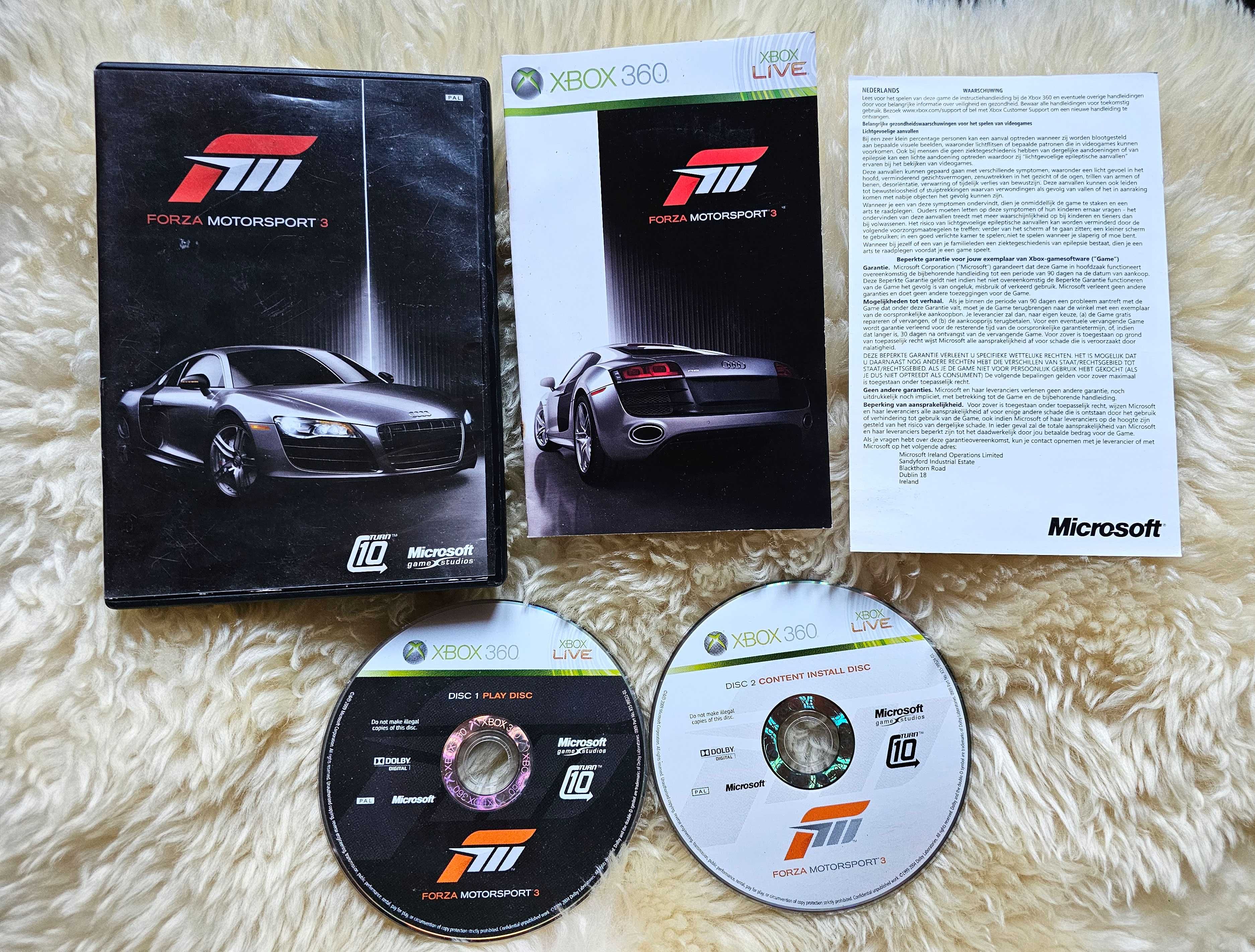 Диск для XBOX 360 Forza Motosport 3  - оригинал