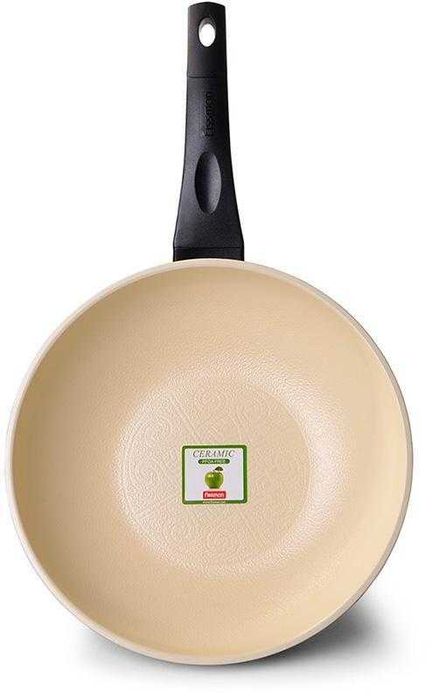 Сковорода з кришкою Fissman ø28см з керамічним антипригарним покриттям