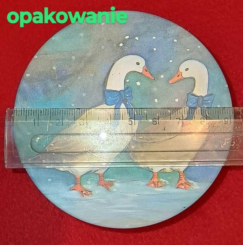 Urocze podkładki podstawki pod kubki zestaw sztuk zima Święta Gwiazdka