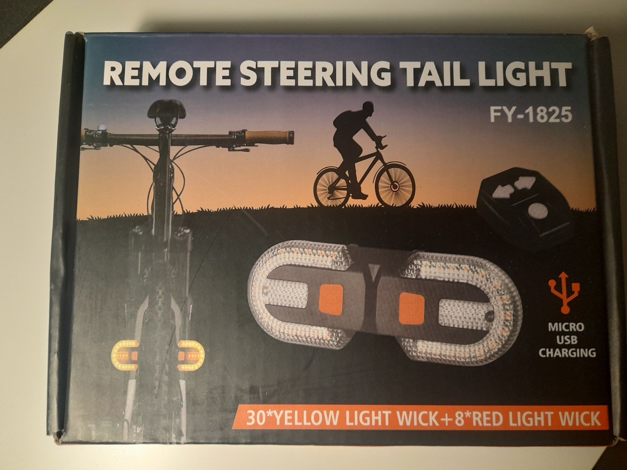 KIERUNKOWSKAZY NA ROWER kierunek lampka rowerowa tył sygnalizator USB