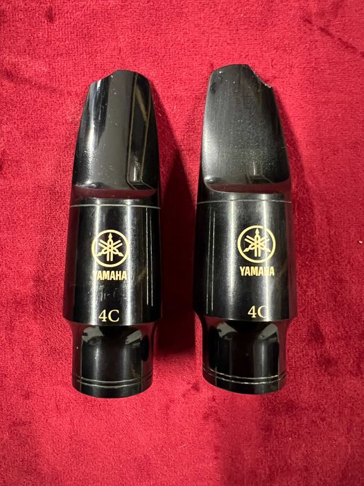 2x Uszkodzony ustnik do saksofonu altowego Yamaha 4C