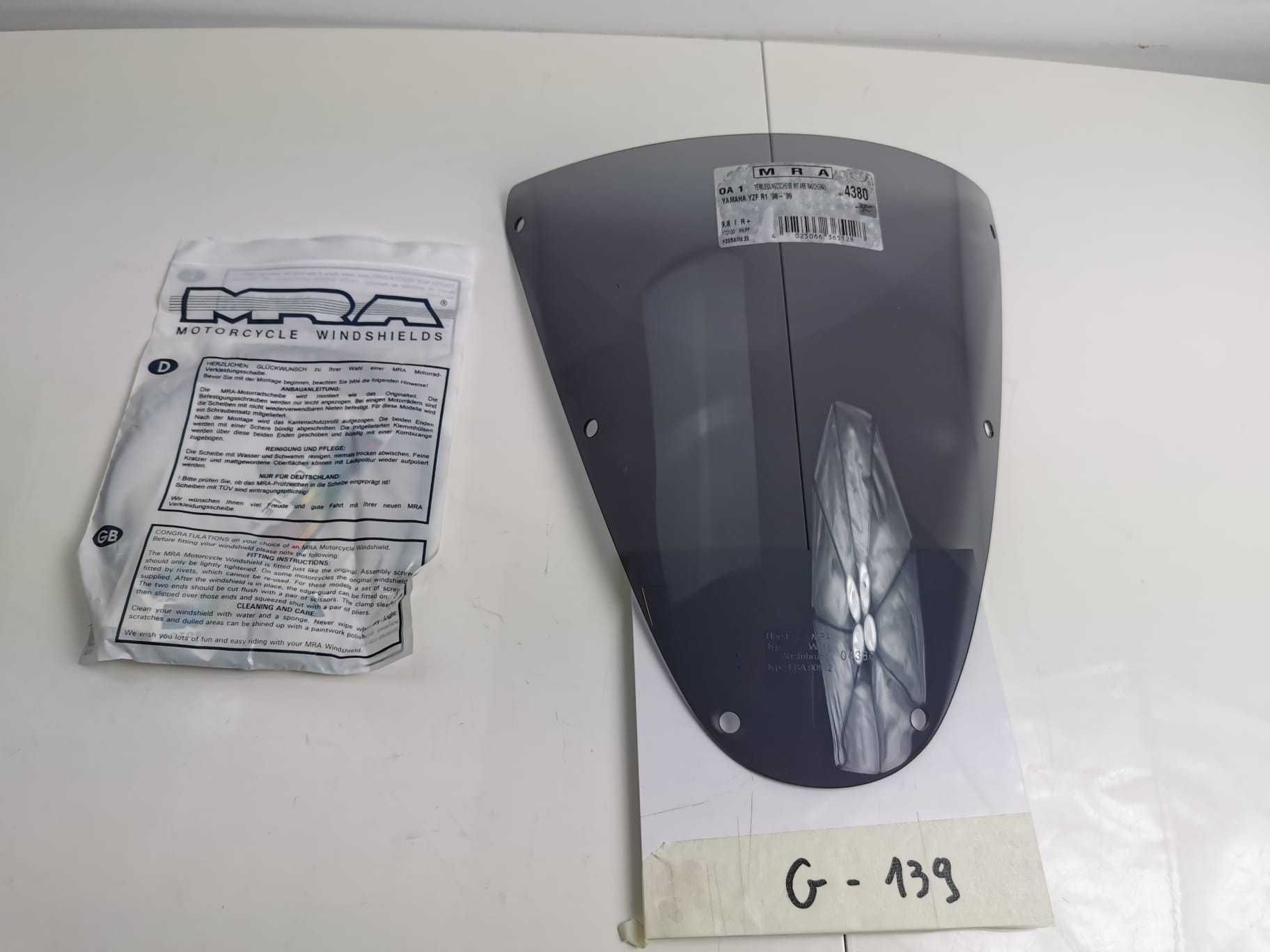 YAMAHA YZF R1 98-99 MRA Szyba Owiewka NOWA Dymiona