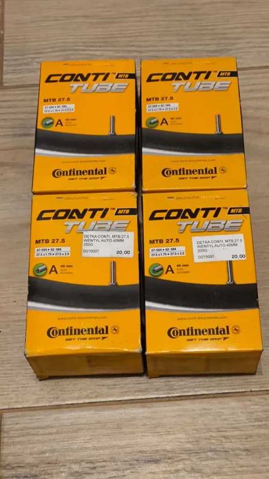 Dętka rowerowa Continental 27,5x1,75-2,5" AV4  4szt