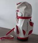 Mini saco de golfe em cabedal