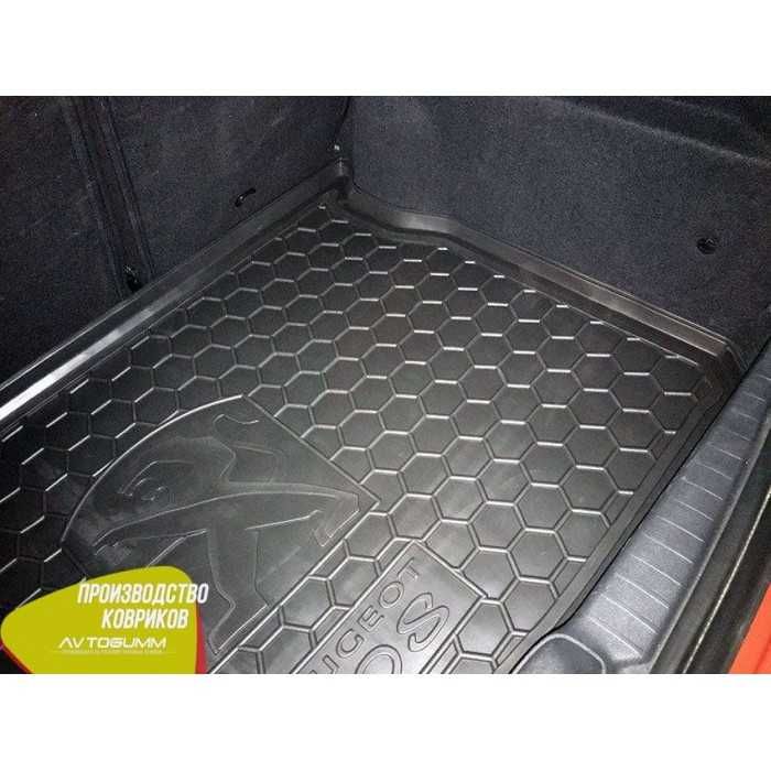 Коврик в багажник резиновый для Peugeot 207 307 308 3008 508 2008