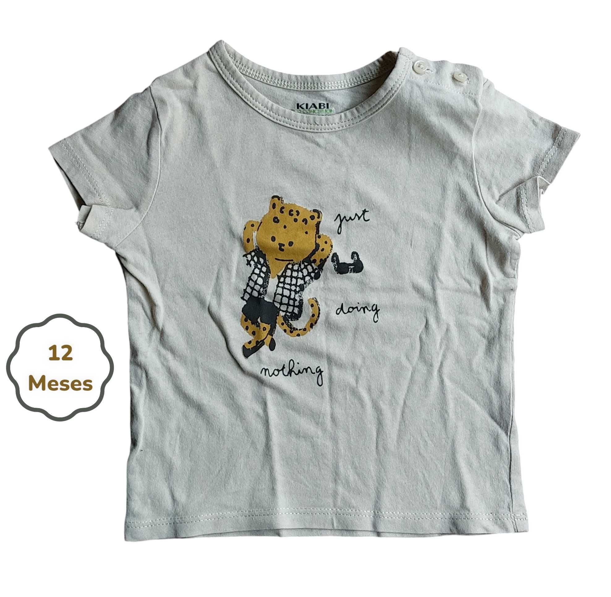 T-shirt Bege Kiabi 12 meses
