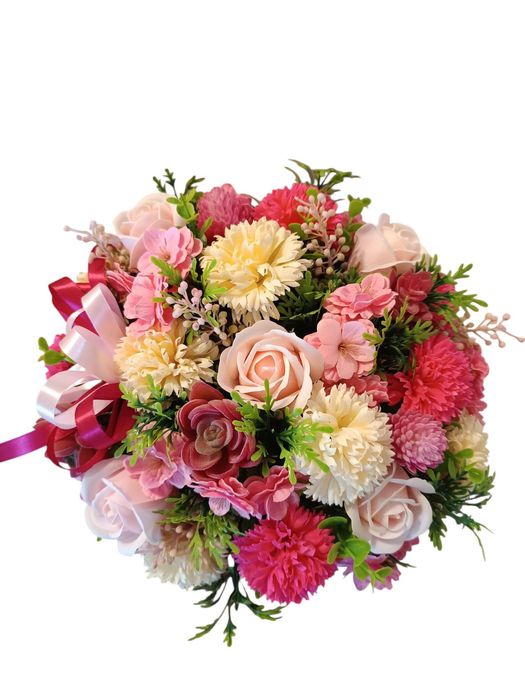 Flower box z kwiatów mydlanych