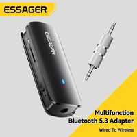 Bluetooth 5.3 приёмник,  адаптер aux, аудио блютуз, воспроизведение TF