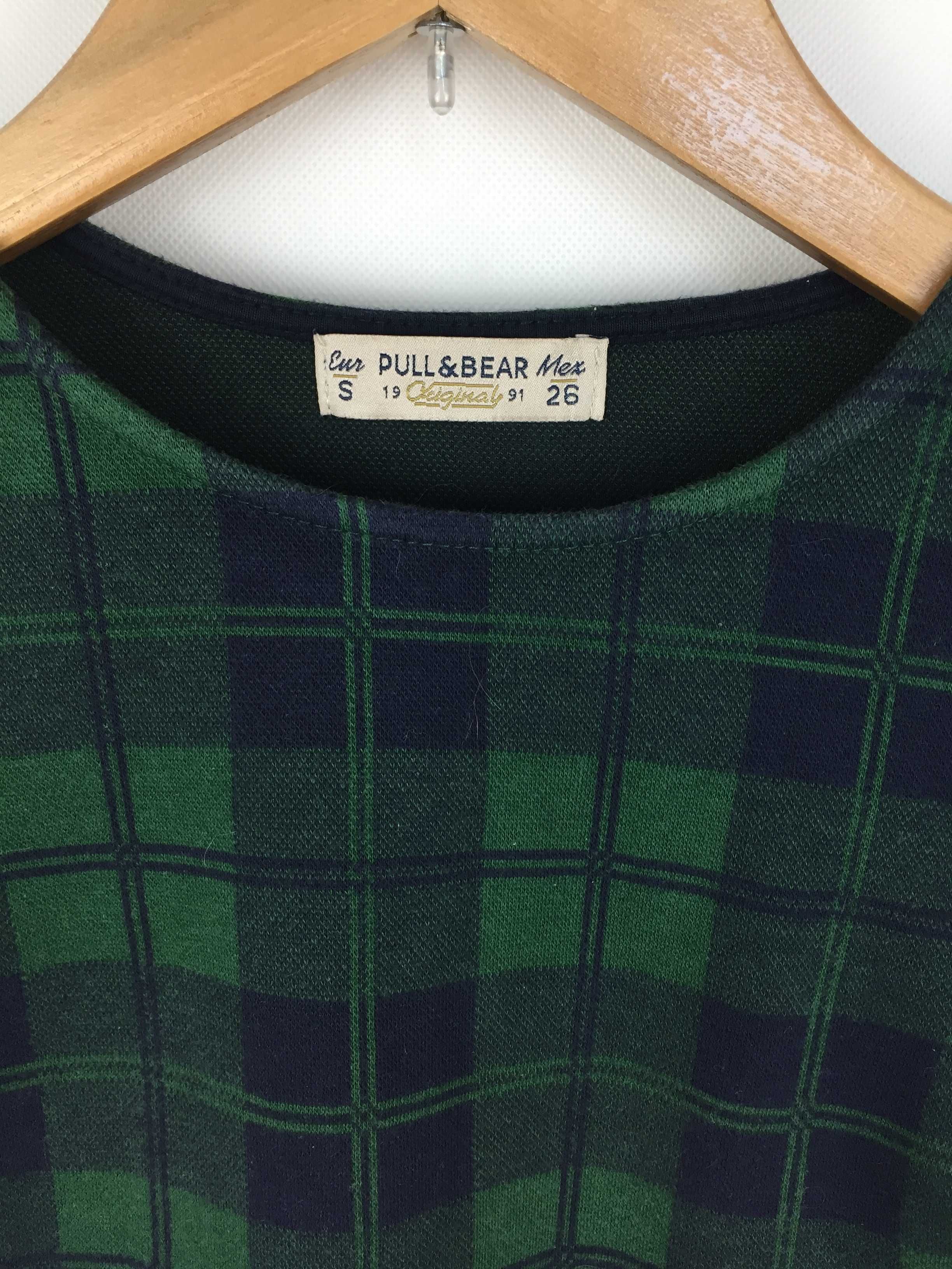 Crop, top z długim rękawem, bluzka, koszula Pull & bear rozmiar XS
