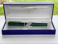 Pióro Wieczne Waterman Paris, Apostrophe, Green Marble Zielone Vintage