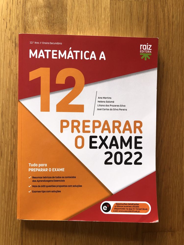 Preparação para o exame 2022 - Matemática A - 12°ano
