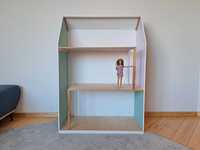 duży drewniany domek dla lalek Barbie 119x82x39cm