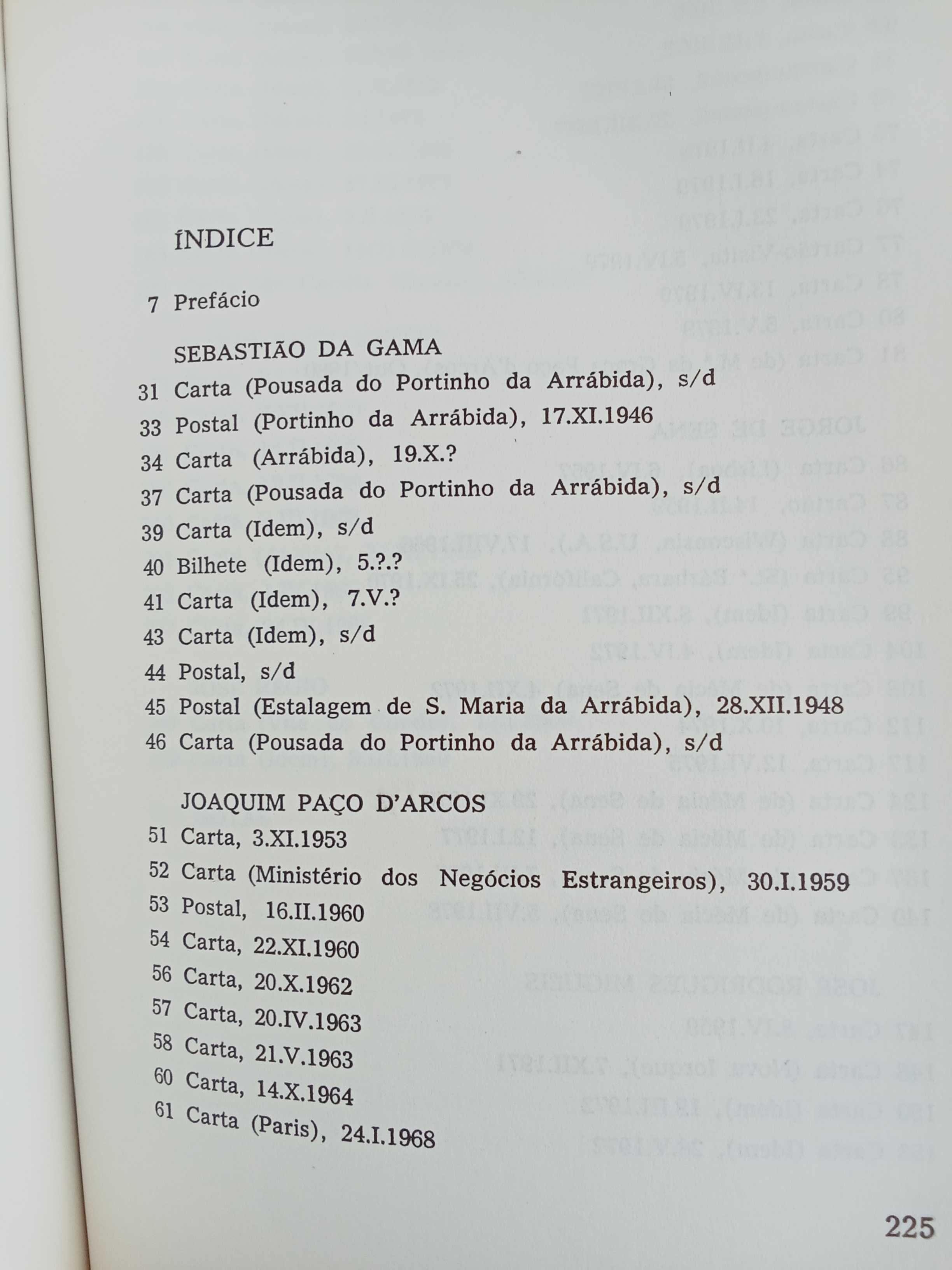 Taborda de Vasconcelos - Correspondência arquivada