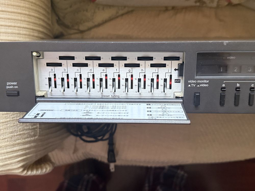 Technics TV sound Multiplex Tuner ST-808V color rare 100% funcional