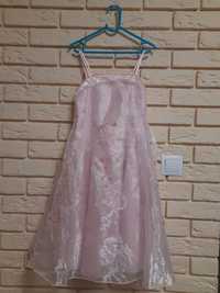 Sukienka różowa bal karnawał wróżka księżniczka 128/134