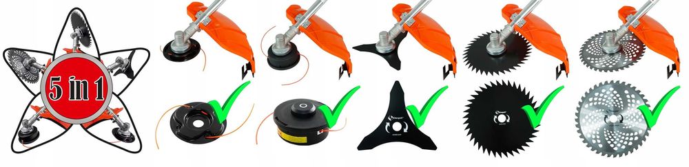 Kosa spalinowa podkaszarka kosiarka Mega zestaw żyłka tarcza widia