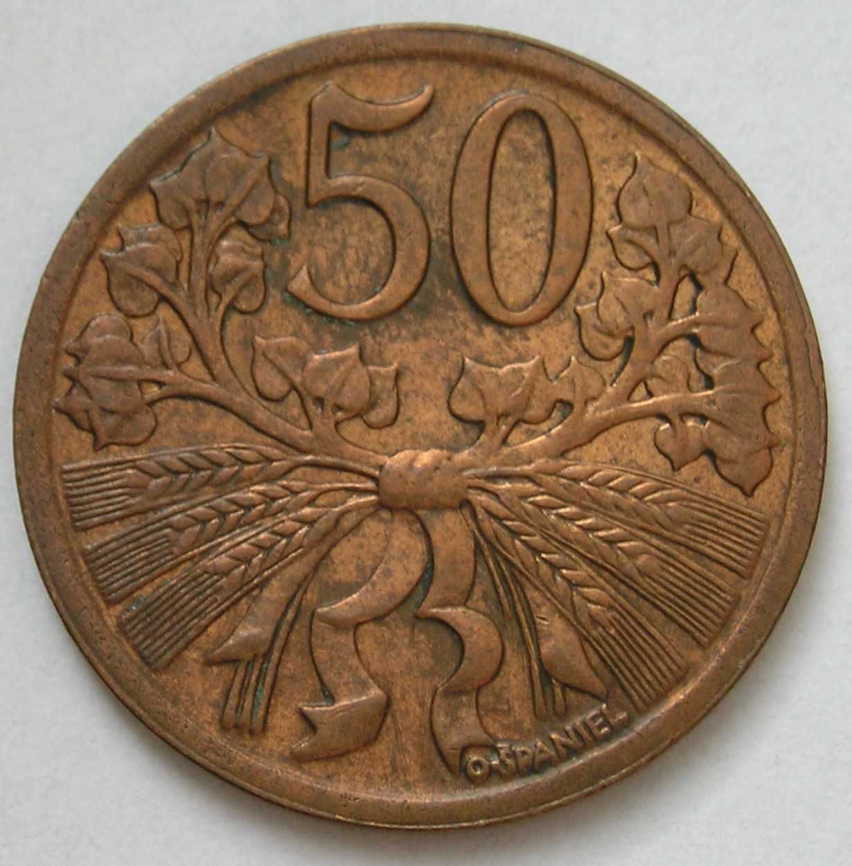 Czechosłowacja 50 halerzy 1947 - stan 1/2