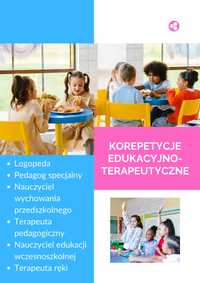 Korepetycje klasy I-III, logopedia, terapia pedagogiczna