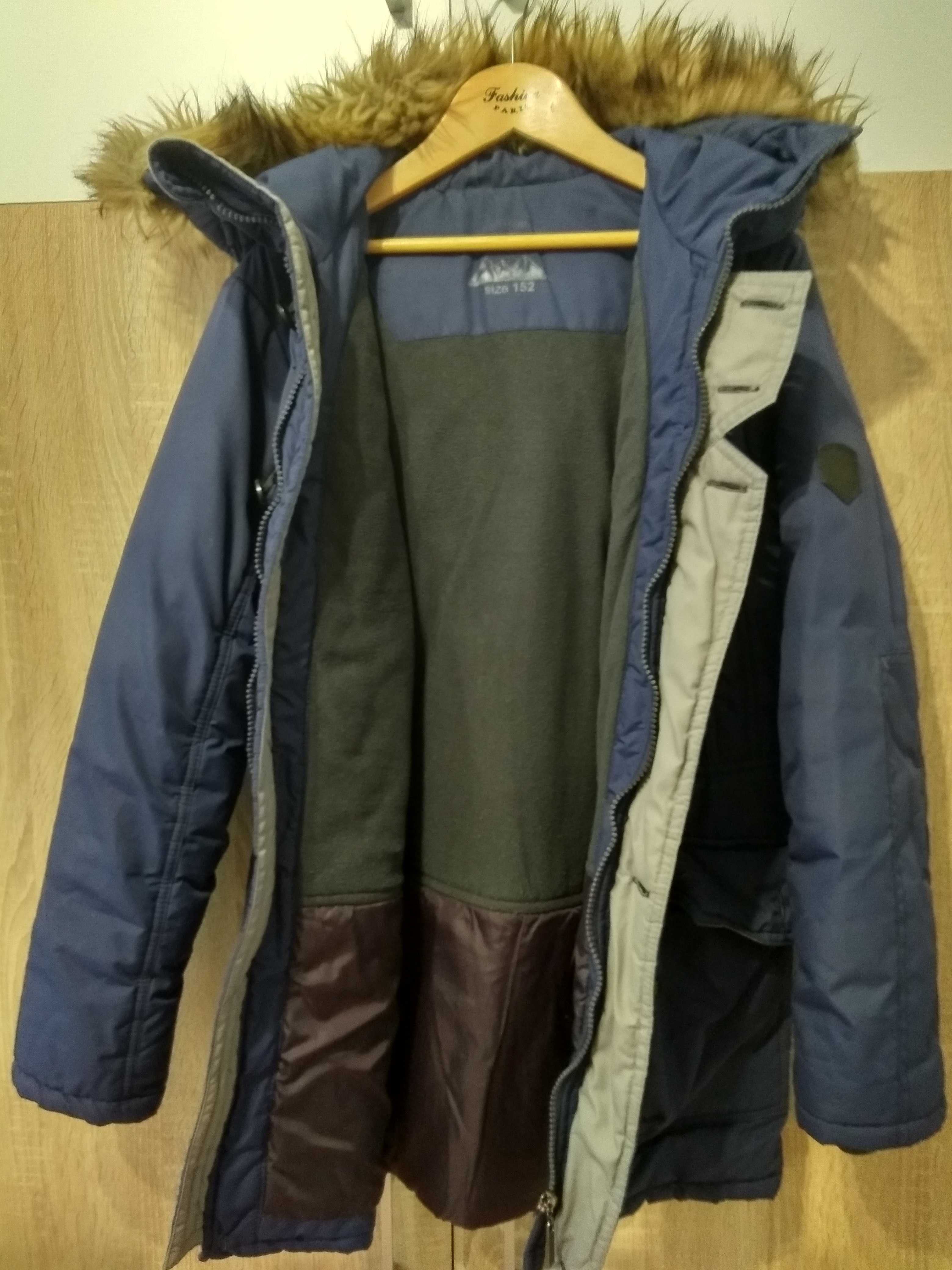 Зимова куртка -аляска Dimax хлопцю підлітку 152