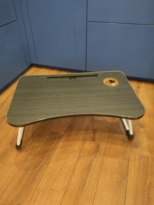 Stolik pod laptop i tablet śniadaniowy składany do łóżka 61,5x40x26 cm
