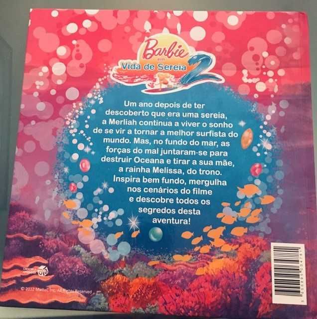 Livro Barbie em Vida de Sereia