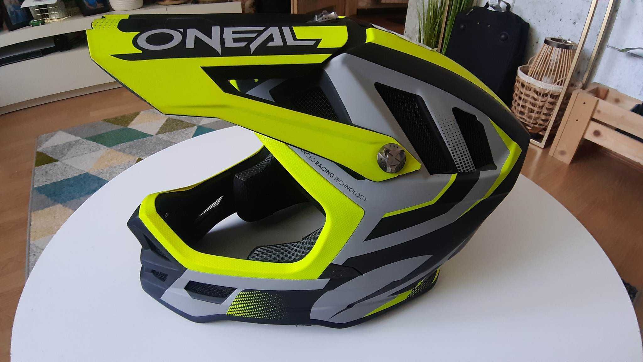 Kask O'NEAL BLADE Hyperlite OXYD gray/neon yellow, rozm.XL