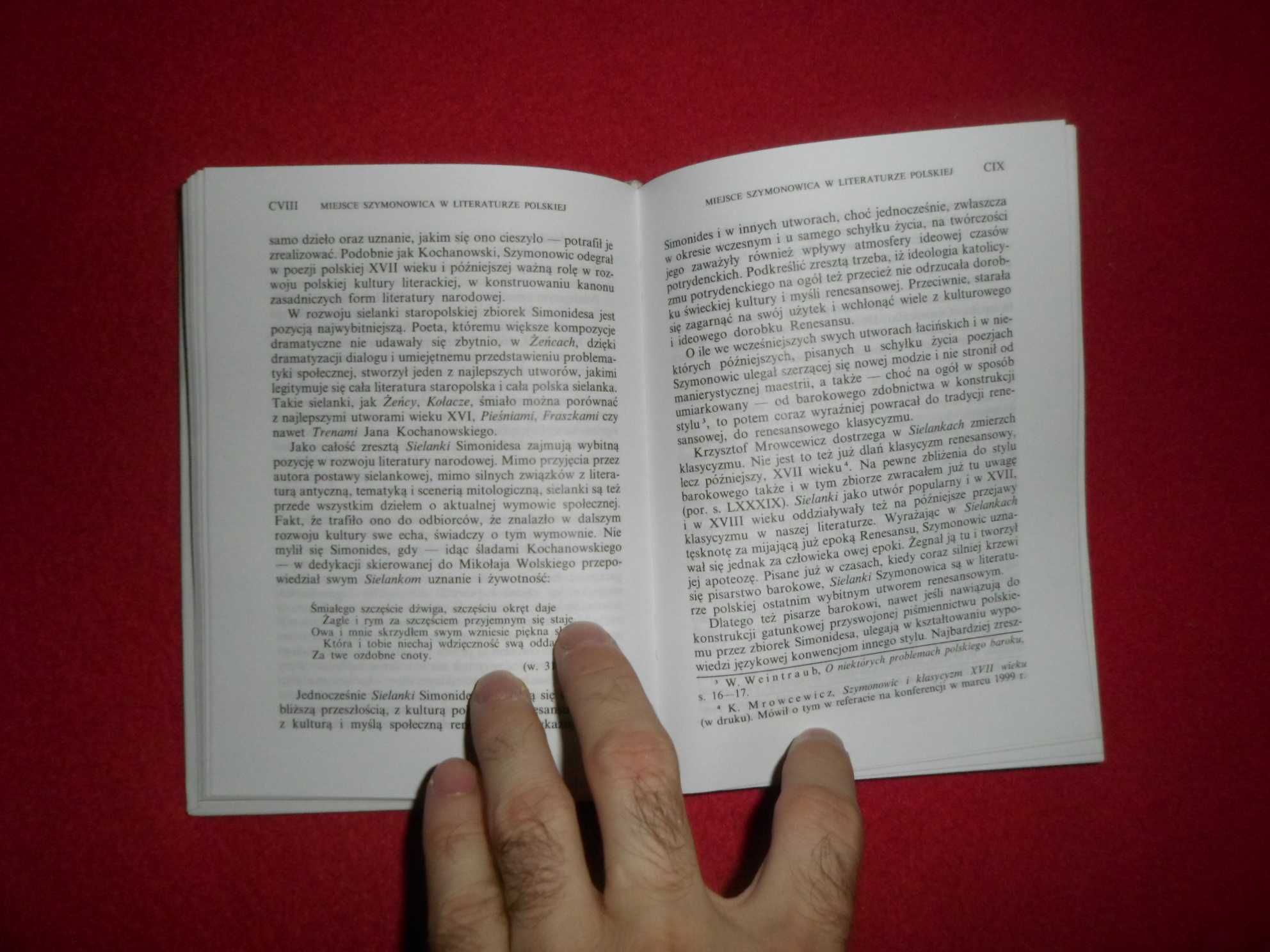 Szymon Szymonowic - Sielanki i pozostałe wiersze polskie [Biblioteka N