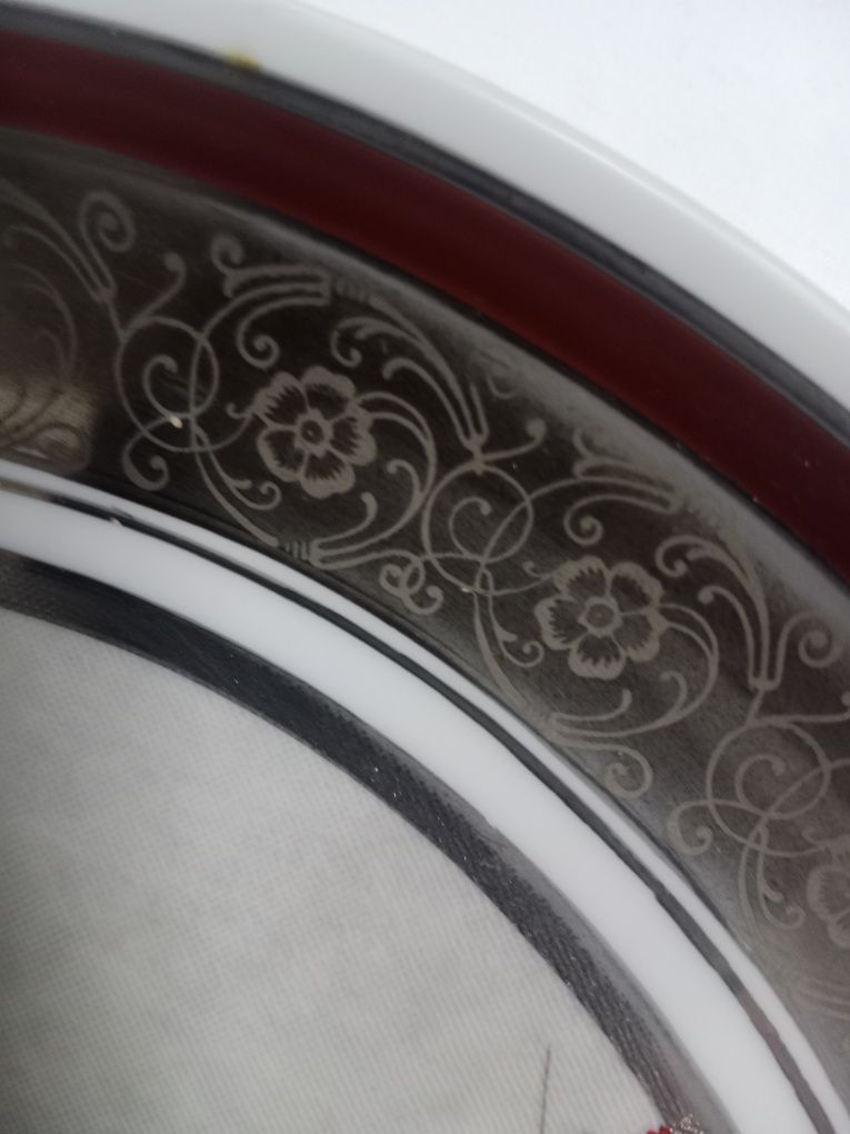 Porcelanowy talerz. Papież. Z czasów PRL-u