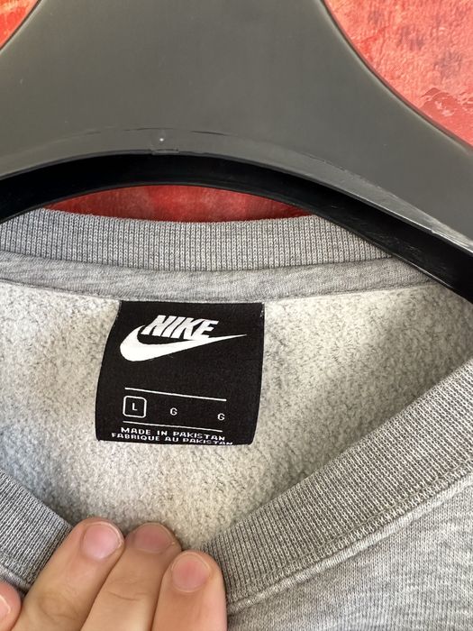 Серый Свитшот Nike оригинал Размер L