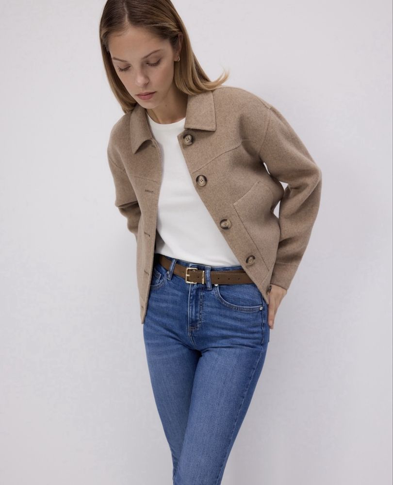 Джинси slim з високою посадкою reserved